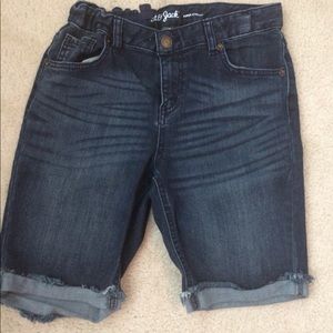 A cute comfortable pair of jean shorts.
